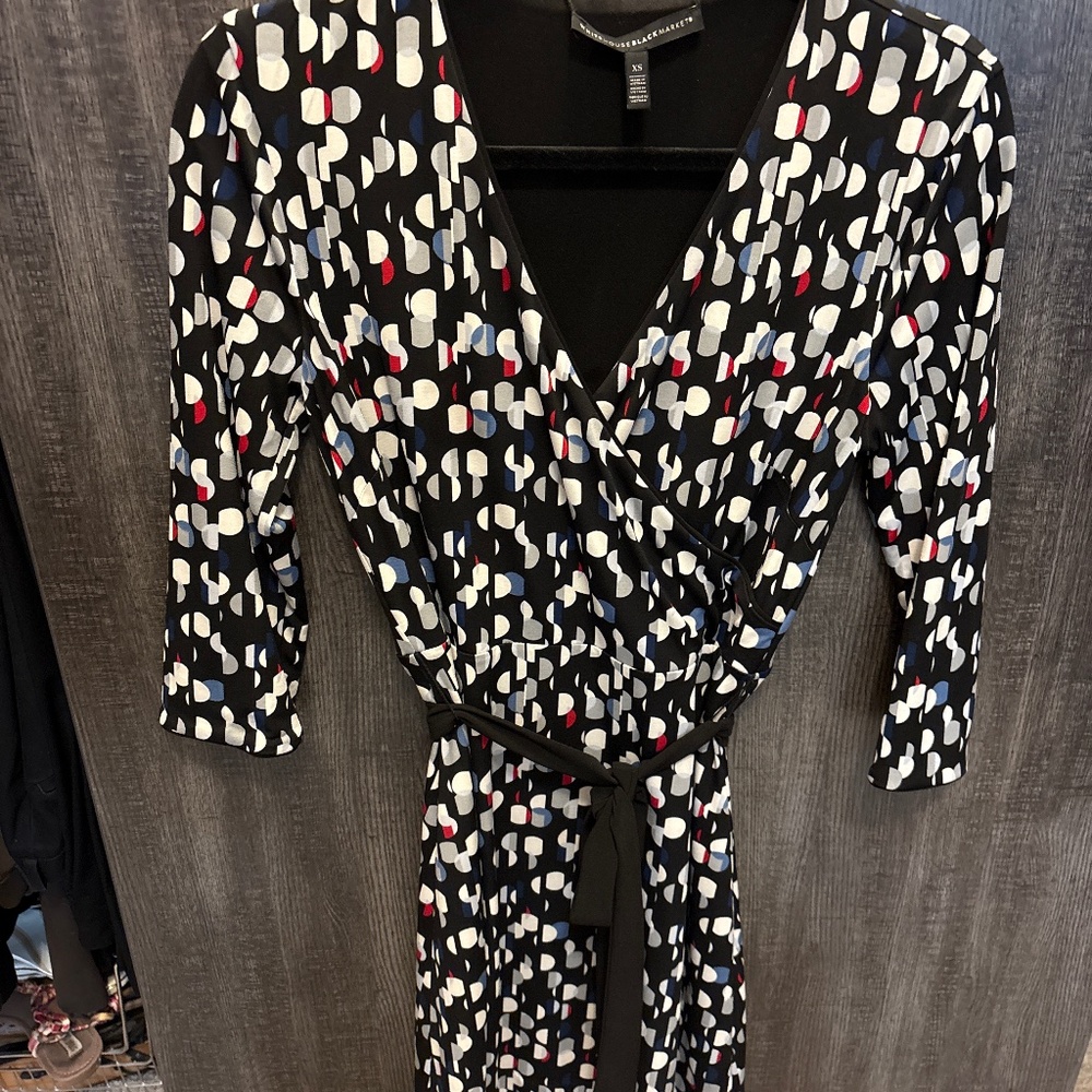 WHBM Faux Wrap Dress